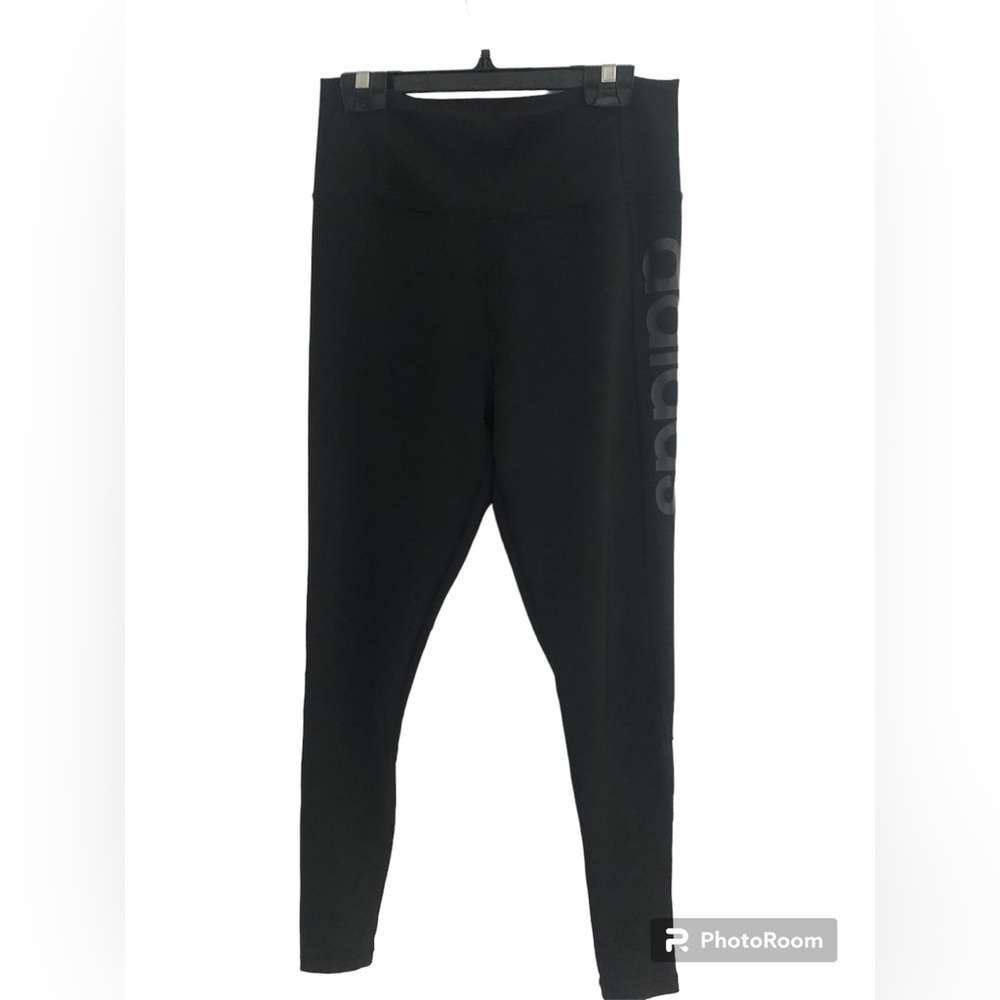 Adidas Climalite Size M Black 12” Rise Leggings yoga pants